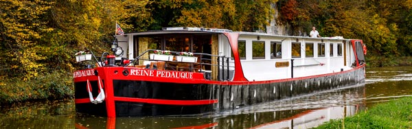 La Reine Pedauque mooring in the Ouche valley